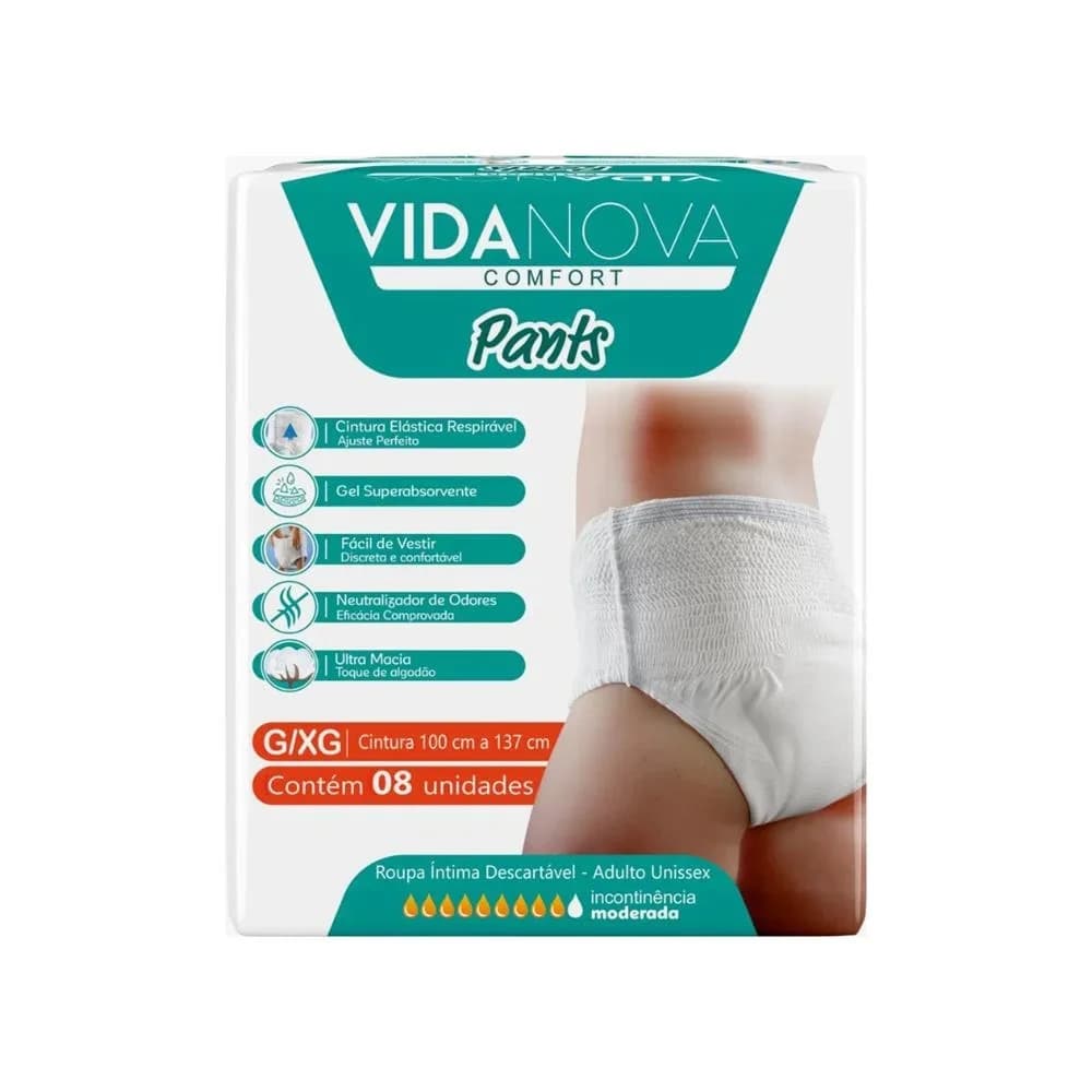 ROUPA INTIMA VIDA NOVA PANTS G/EG 8X8 (001954)