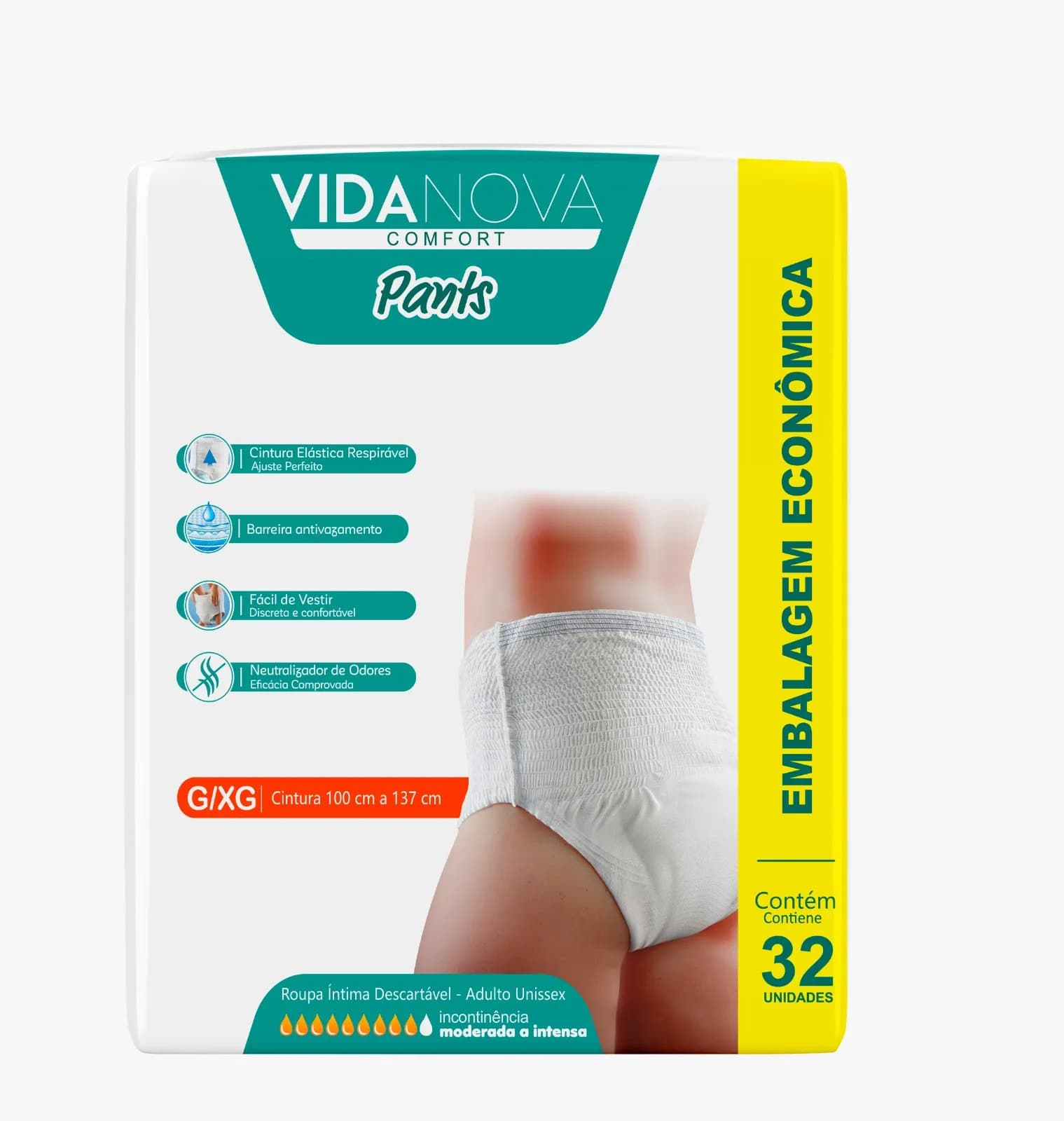 ROUPA INTIMA VIDA NOVA PANTS G/EG 2X32 (002250)