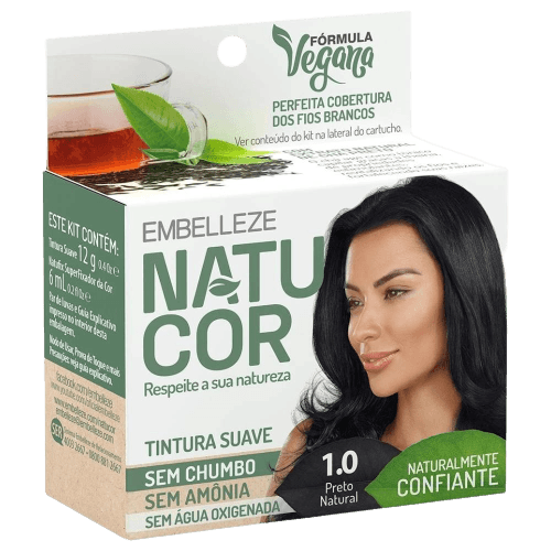 TINTURA NATUCOR 1.0 PRETO NATURAL (00293)
