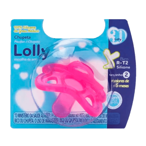 CHUPETA 100% SIL R T2 ROSA 6112-01-F