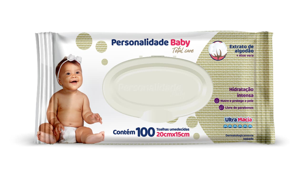 TOALHAS UMD INF PERSONALIDADE TOTAL CARE 100UN (001596)