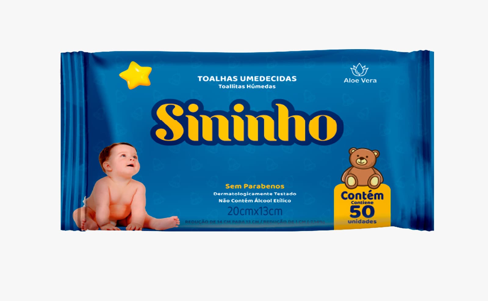 TOALHA UMED SININHO 50UN (001228)