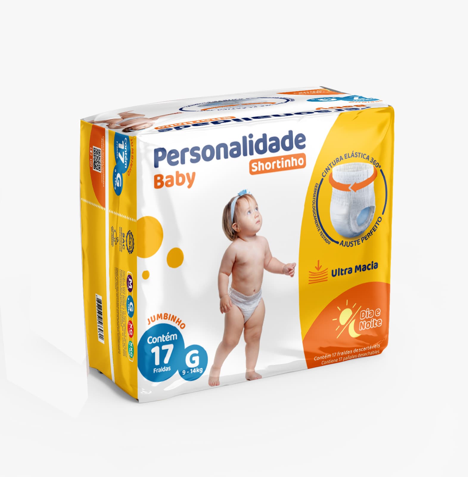 FRALDA INF PERSONALIDADE SHORTINHO JUMBINHO G 8X17 (004094)