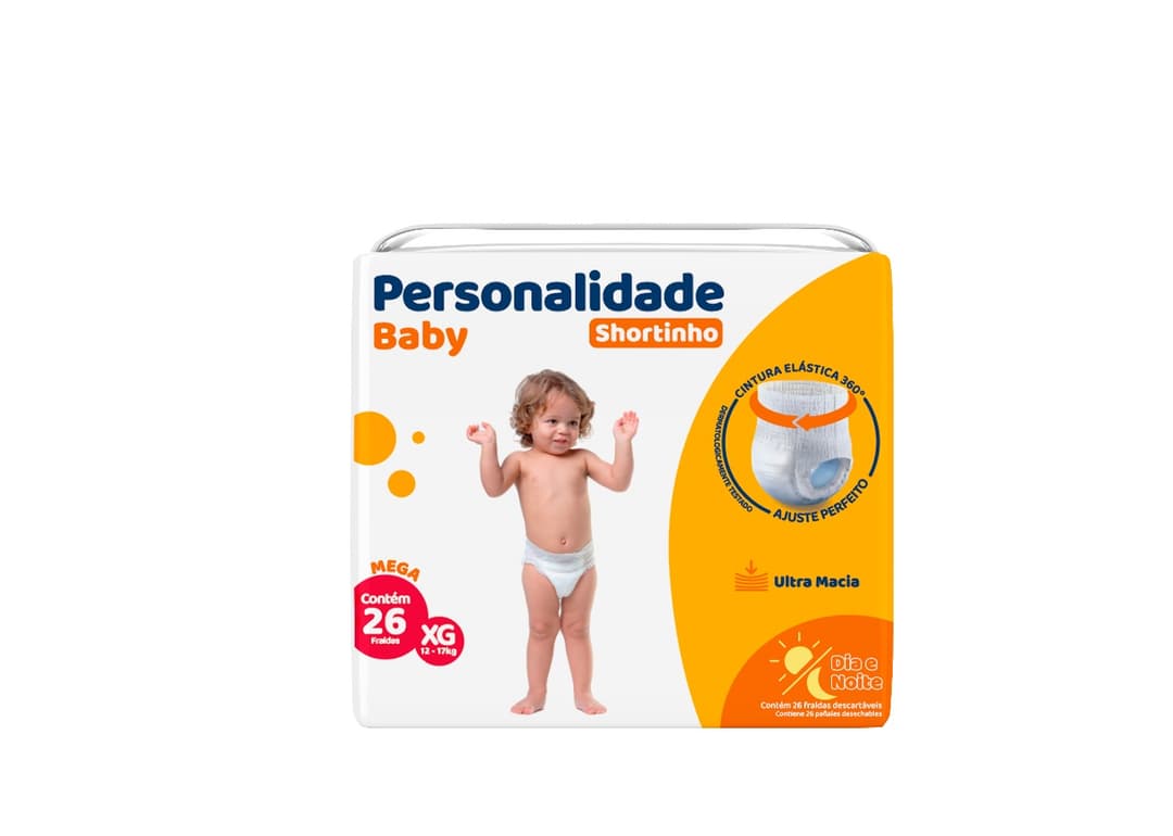 FRALDA INF PERSONALIDADE SHORTINHO MEGA EG 6X26 (004103)