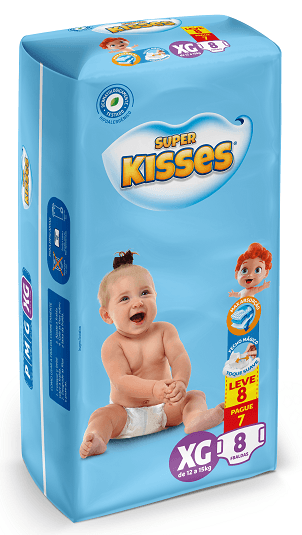 FRALDA INF SUPER KISSES REGULAR XG 24X7