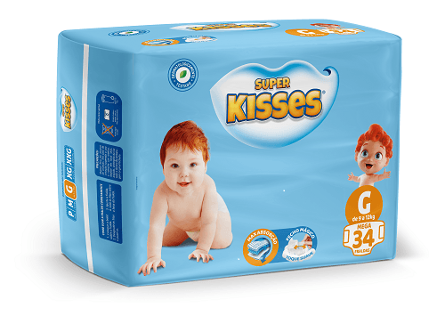 FRALDA INF SUPER KISSES MEGA G 8X34