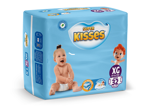 FRALDA INF SUPER KISSES MEGA XG 8X32