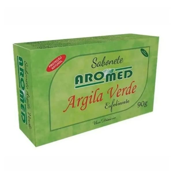 SABONETE AROMED ARGILA VERDE ESFOLIANTE 90GR