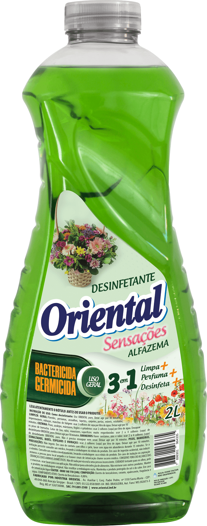 DESINF SENSAÇOES ALFAZEMA ORIENTAL 6X2L (D)