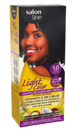 TINTURA LIGHT COLOR PROF 1.0 PRETO AZULADO (34192)