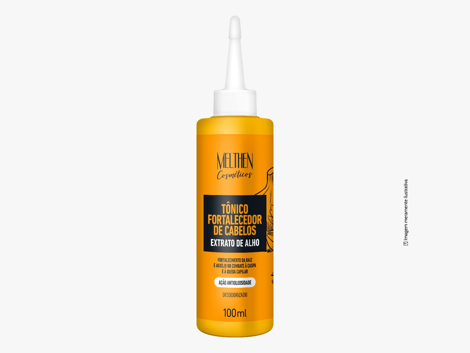 TONICO FORT.DE CABELOS C/EXT.DE ALHO 100 ML MELTHEN