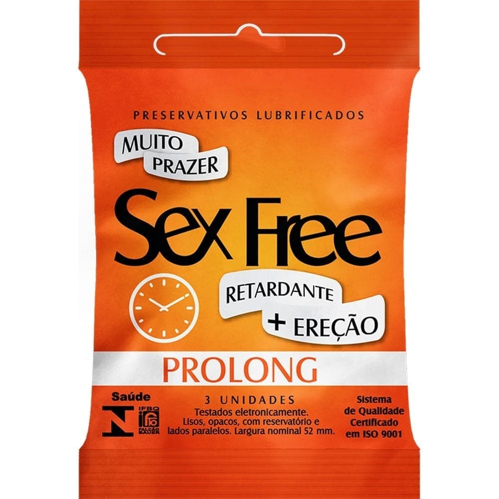 PRESERVATIVO SEX FREE RETARDANTE PROLONG