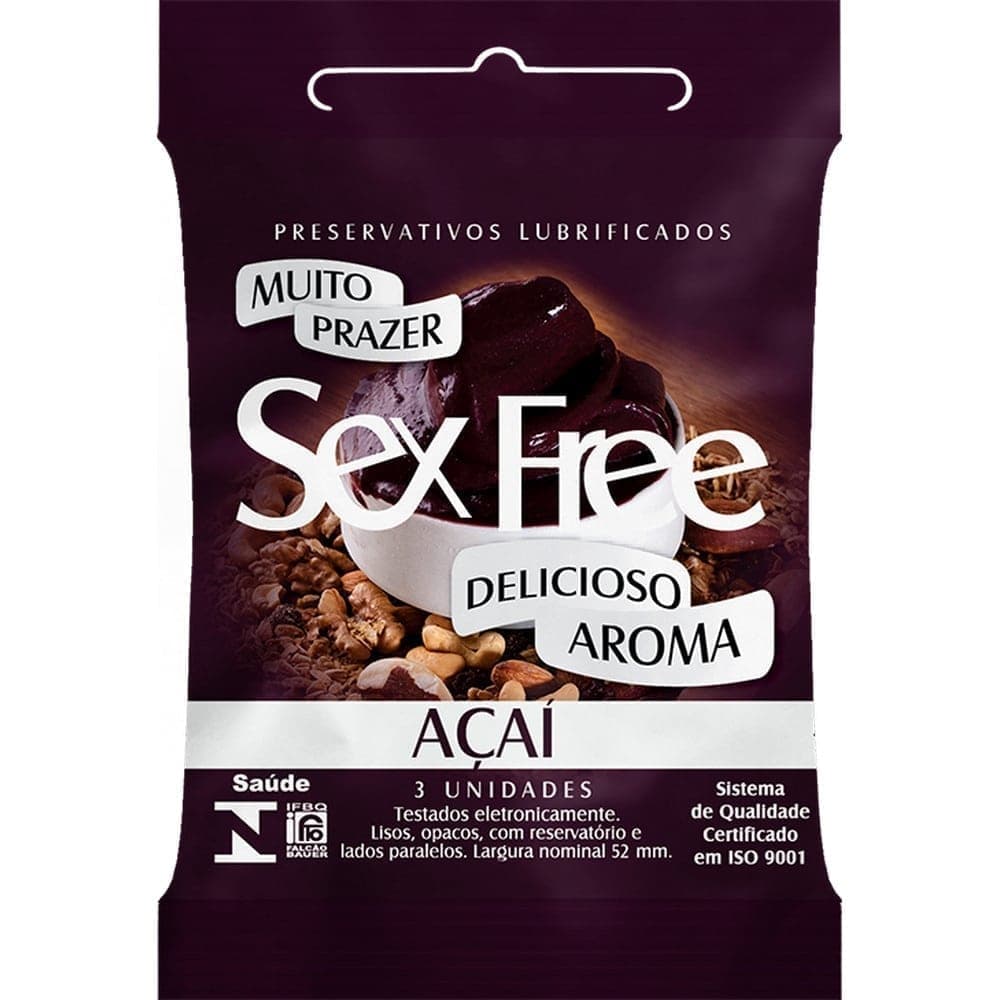 PRESERVATIVO SEX FREE ACAI